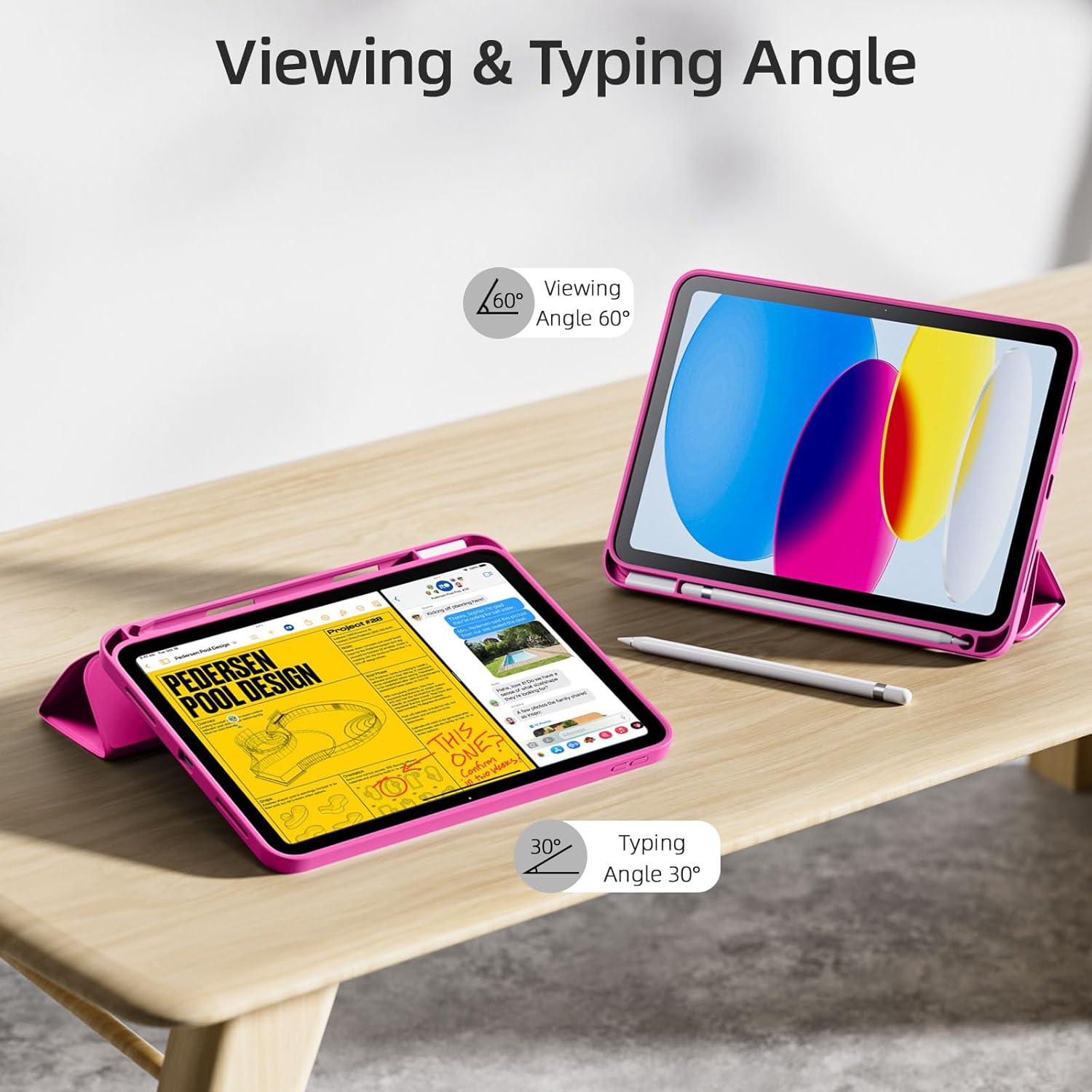GEAK Compatible with Apple iPad A16 Case & iPad 10th 11th Generation Case Cover 11 inch with Pencil Holder