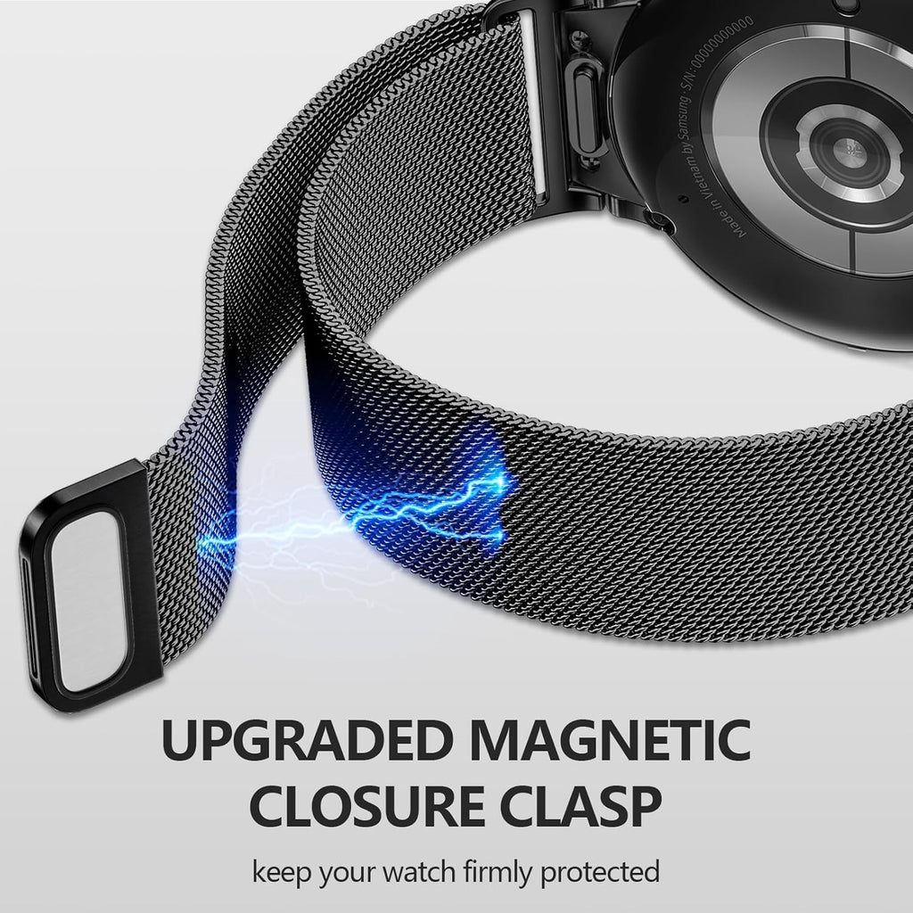GEAK Magnetic Metal Band Compatible with Samsung Galaxy Watch 7 40mm 44mm/6/6 Classic/5/5 Pro/4/4 Classic/FE Bands for Women Men