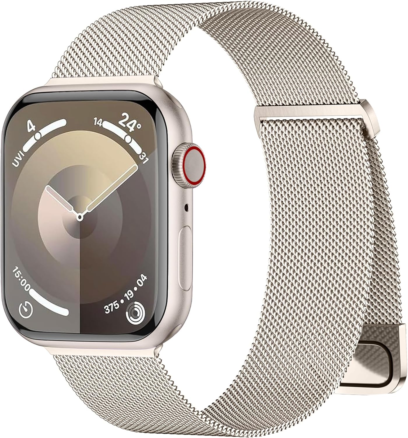 GEAK Compatible with Apple Watch Bands for Men Women 40mm 44mm 42mm 46mm 49mm 45mm 41mm 38mm Magnetic Metal Band for iWatch Ultra 3 2 SE 3 2nd Generation Series 11 10 9 8 7 6 5 4 3 2 1, Starlight