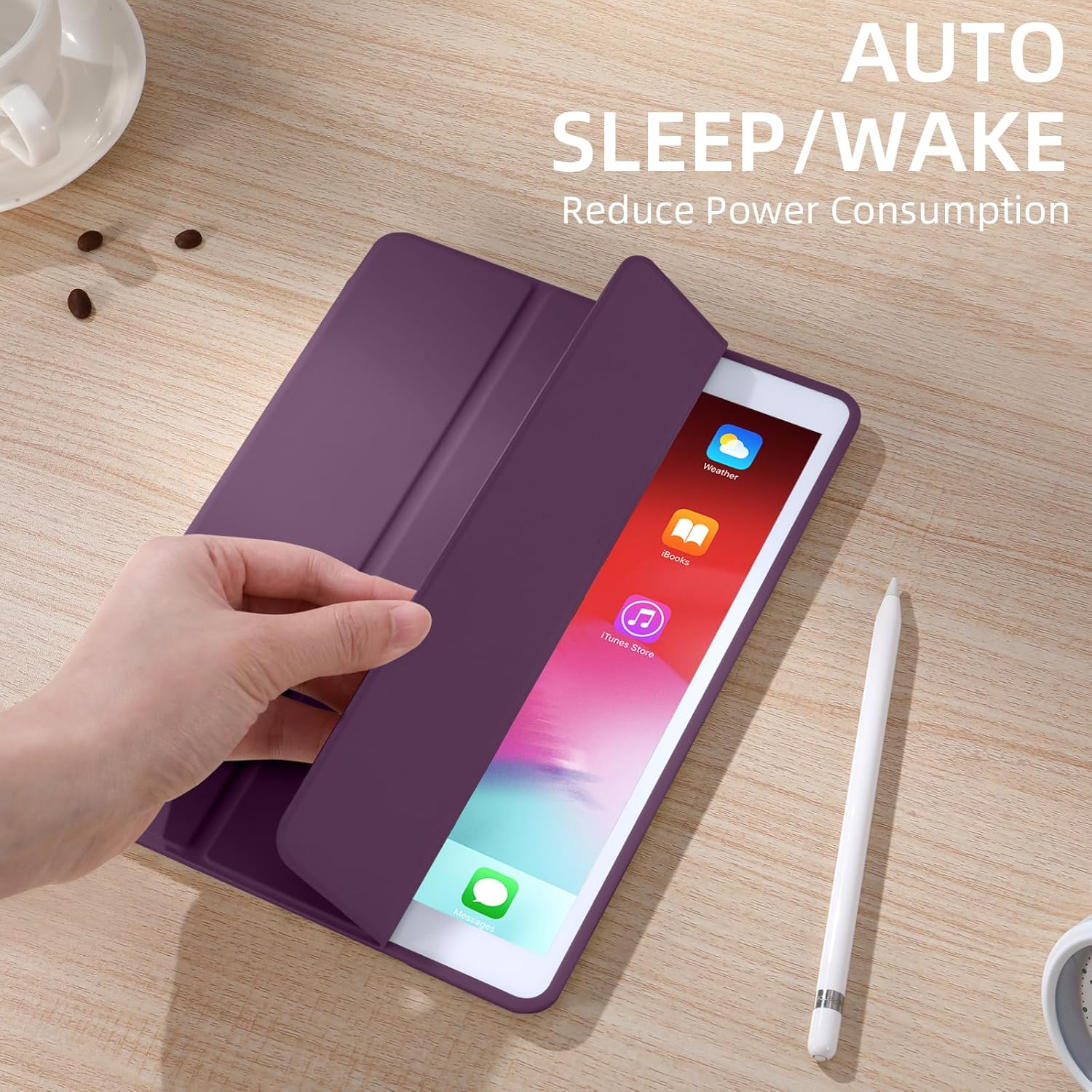 GEAK 10.2 inch Case for iPad 9th 8th 7th Generation Case Cover with Pencil Holder