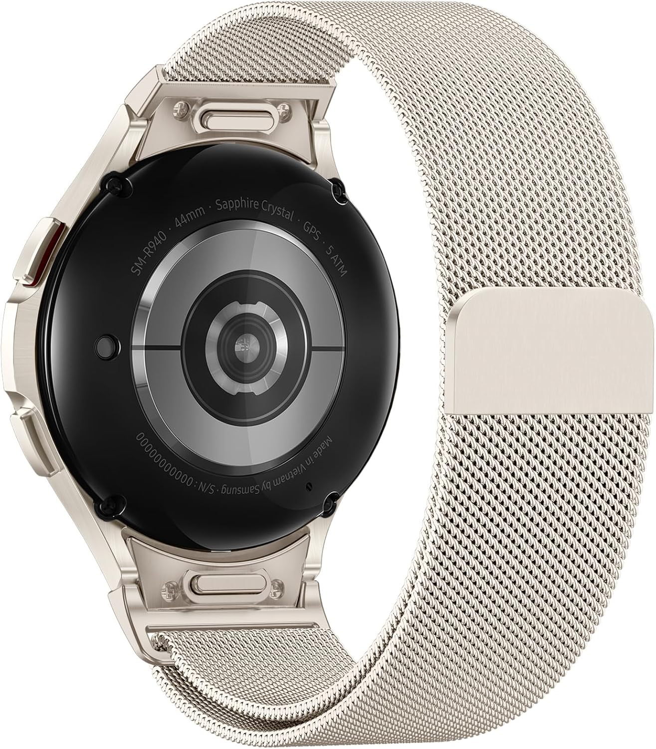 GEAK Magnetic Metal Band Compatible with Samsung Galaxy Watch 7 40mm 44mm/6/6 Classic/5/5 Pro/4/4 Classic/FE Bands for Women Men