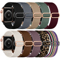 GEAK Stretchy Nylon Bands Compatible with Apple Watch Ultra 3 2 49mm Series 11 10 46mm 42mm SE 3 Series 9 8 7 45mm 41mm SE 2nd Generation Series 6 5 4 44mm 40mm Series 3 38mm Bands for Women Men