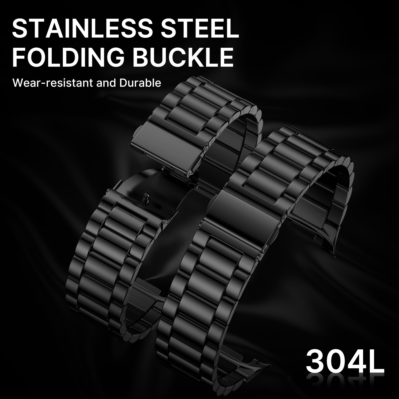 GEAK Stainless Steel Metal Band Compatible with Samsung Galaxy Watch 8 40mm 44mm/8 Classic 46mm 2025