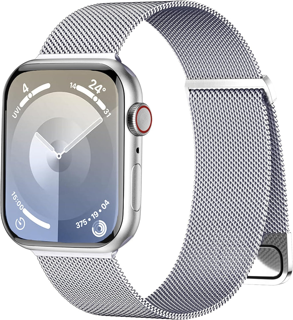 GEAK Compatible with Apple Watch Bands for Men Women 40mm 44mm 42mm 46mm 49mm 45mm 41mm 38mm Magnetic Metal Band for iWatch Ultra 3 2 SE 3 2nd Generation Series 11 10 9 8 7 6 5 4 3 2 1, Starlight