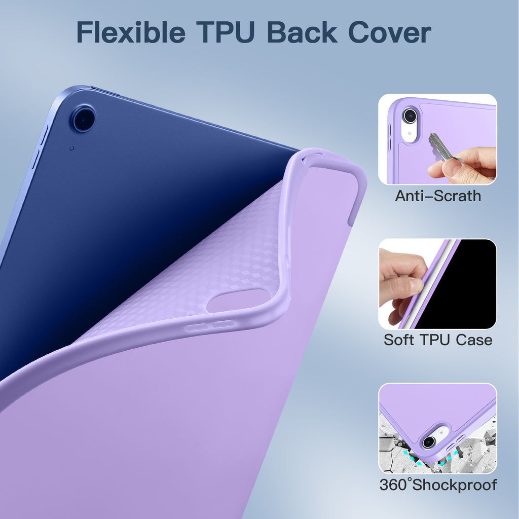GEAK Compatible with Apple iPad A16 Case & iPad 10th 11th Generation Case Cover 11 inch with Pencil Holder