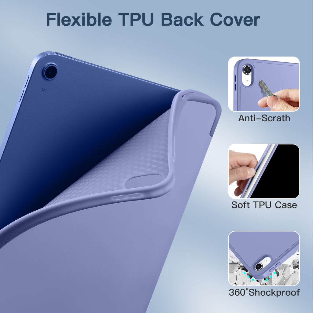 GEAK Compatible with Apple iPad A16 Case & iPad 10th 11th Generation Case Cover 11 inch with Pencil Holder