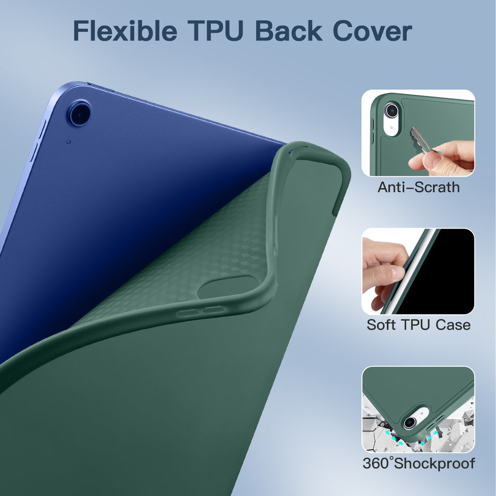 GEAK Compatible with Apple iPad A16 Case & iPad 10th 11th Generation Case Cover 11 inch with Pencil Holder