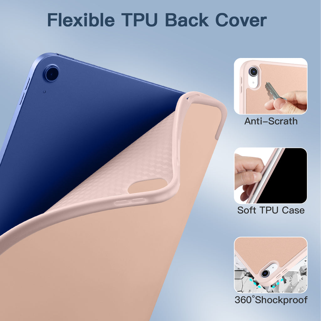 GEAK Compatible with Apple iPad A16 Case & iPad 10th 11th Generation Case Cover 11 inch with Pencil Holder