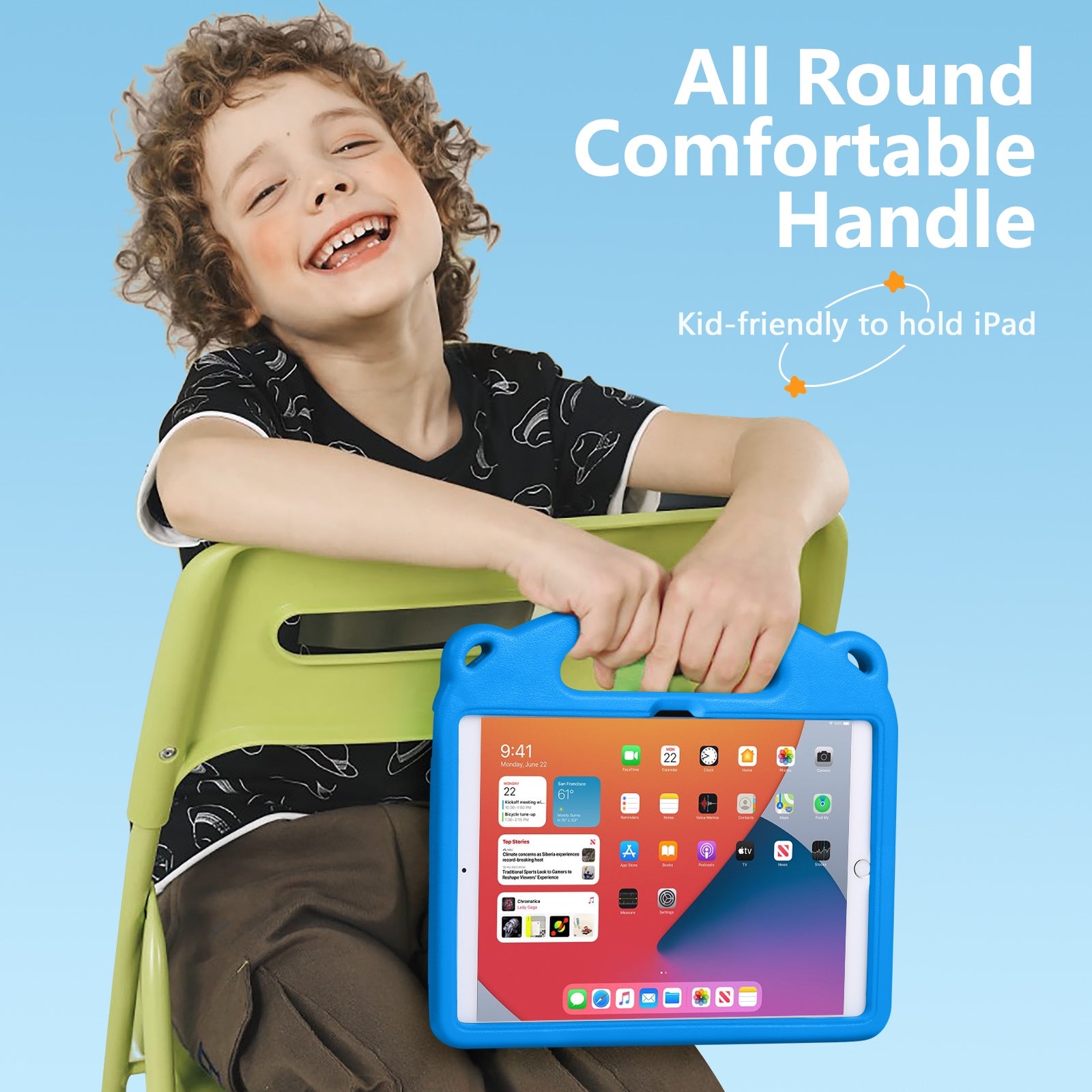 GEAK Kids Case Compatible With iPad 10th Generation Case & iPad (A16) 11th Generation Case, with Shoulder Strap