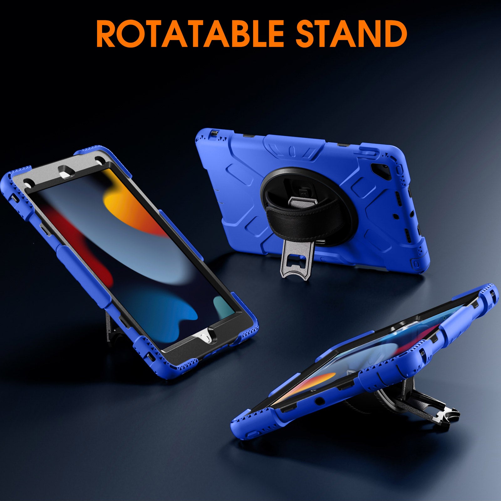 GEAK Compatible with Apple iPad 9th/8th/7th Generation 10.2 inch Case Cover with Screen Protector